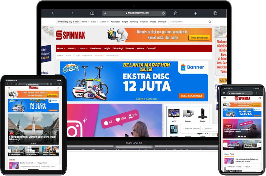 tema wordpress spinmax - thearticlespinner