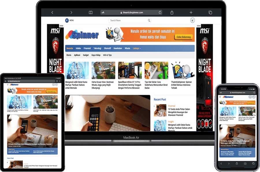 template wordpress spinner